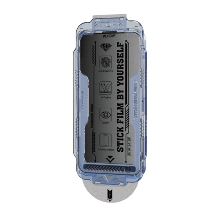 For iPhone 16 Pro Max WK WTP-118 Easy Install 6D Curved Ultra-Fine Edge Frosted Privacy Tempered Glass Film - iPhone 16 Pro Max Tempered Glass by WK | Online Shopping UK | buy2fix