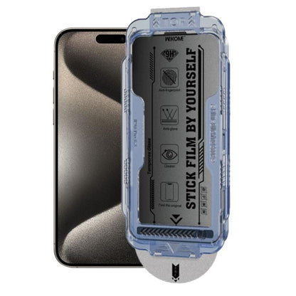 For iPhone 15 Pro Max WK WTP-118 Easy Install 6D Curved Ultra-Fine Edge Frosted Privacy Tempered Glass Film - iPhone 15 Pro Max Tempered Glass by WK | Online Shopping UK | buy2fix