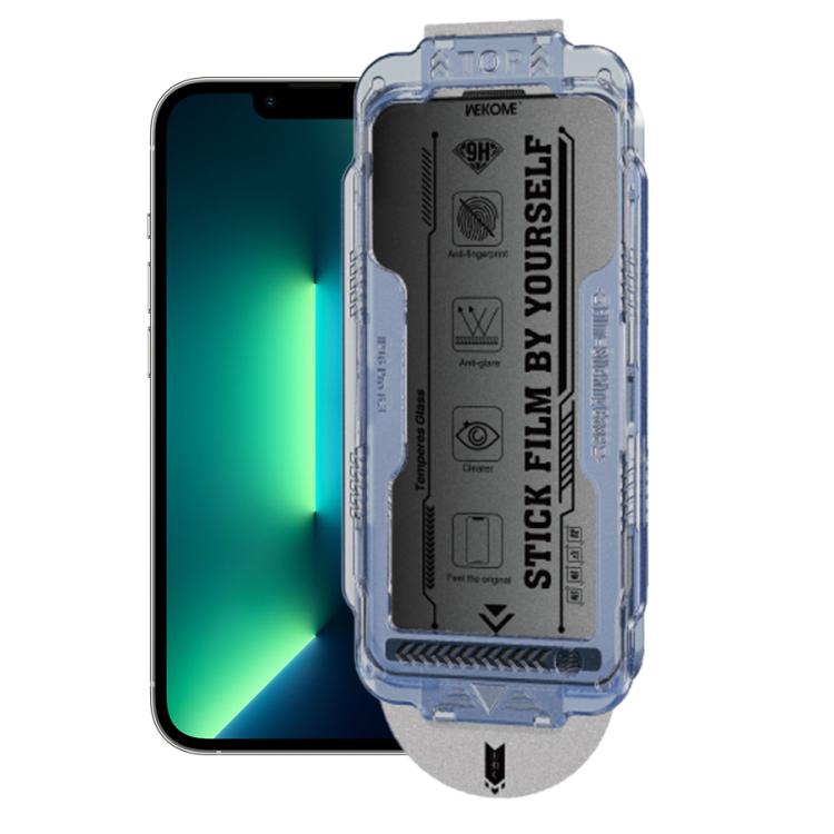 For iPhone 13 Pro Max / 14 Plus WK WTP-118 Easy Install 6D Curved Ultra-Fine Edge Frosted Privacy Tempered Glass Film - iPhone 14 Plus Tempered Glass by WK | Online Shopping UK | buy2fix