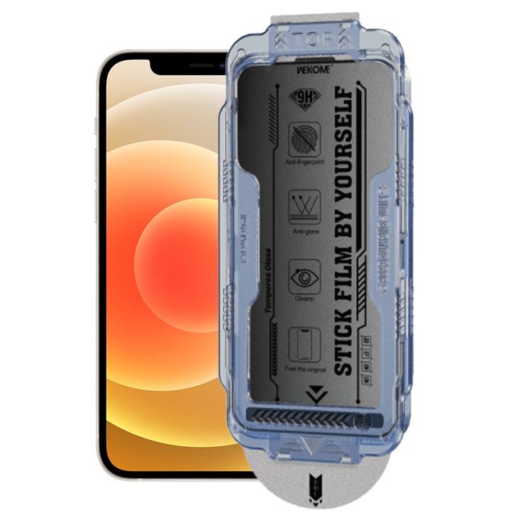 For iPhone 12 Pro Max WK WTP-118 Easy Install 6D Curved Ultra-Fine Edge Frosted Privacy Tempered Glass Film - iPhone 12 Pro Max Tempered Glass by WK | Online Shopping UK | buy2fix