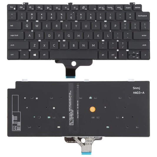 US Version Backlit Laptop Keyboard for Dell LATITUDE P33S 13-7300 7310(Black) - Replacement Keyboards by buy2fix | Online Shopping UK | buy2fix