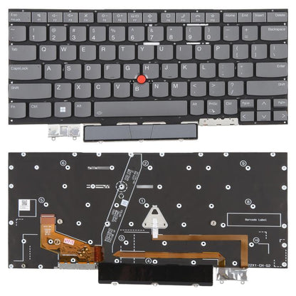 US Version Backlit Laptop Keyboard for Lenovo Thinkpad X1 YOGA 6TH 2021(Gray) - Replacement Keyboards by buy2fix | Online Shopping UK | buy2fix