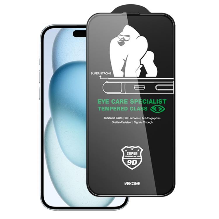 For iPhone 16 Plus / 15 Plus WK WTP-126 Vacha Series KinKong Light-Filtering Ultra- Clear Tempered Glass Film - iPhone 16 Plus Tempered Glass by WK | Online Shopping UK | buy2fix