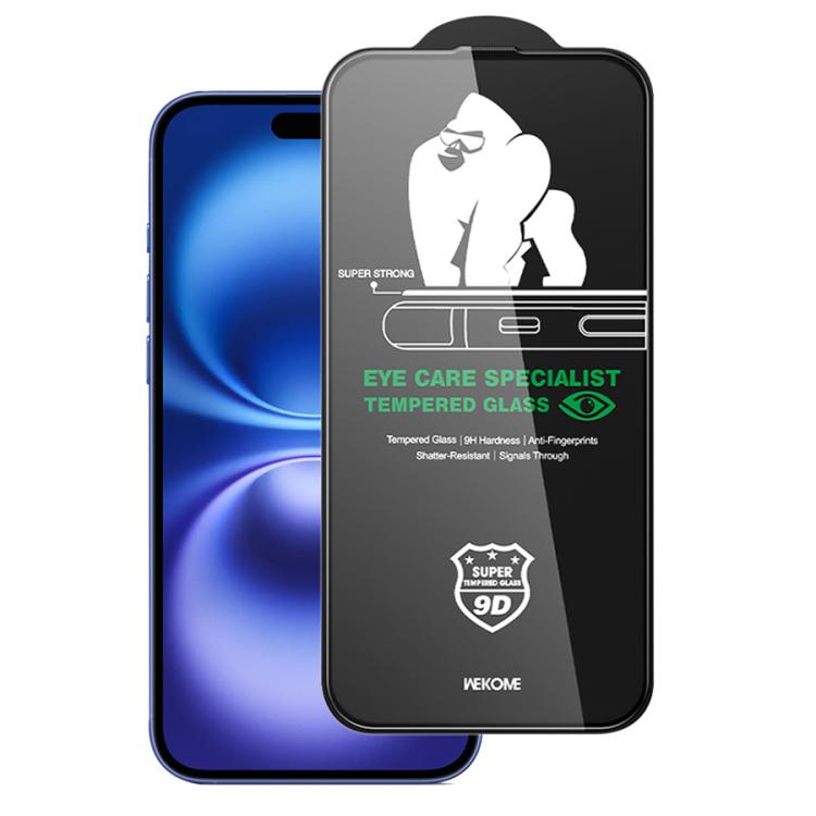 For iPhone 16 / 15 WK WTP-126 Vacha Series KinKong Light-Filtering Ultra- Clear Tempered Glass Film - iPhone 16 Tempered Glass by WK | Online Shopping UK | buy2fix
