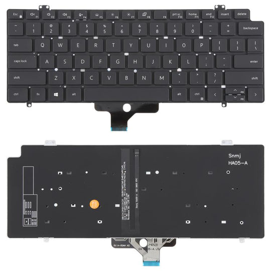 US Version Backlit Laptop Keyboard for Dell Latitude 7410 7410 2in1 P131G P119G(Black)