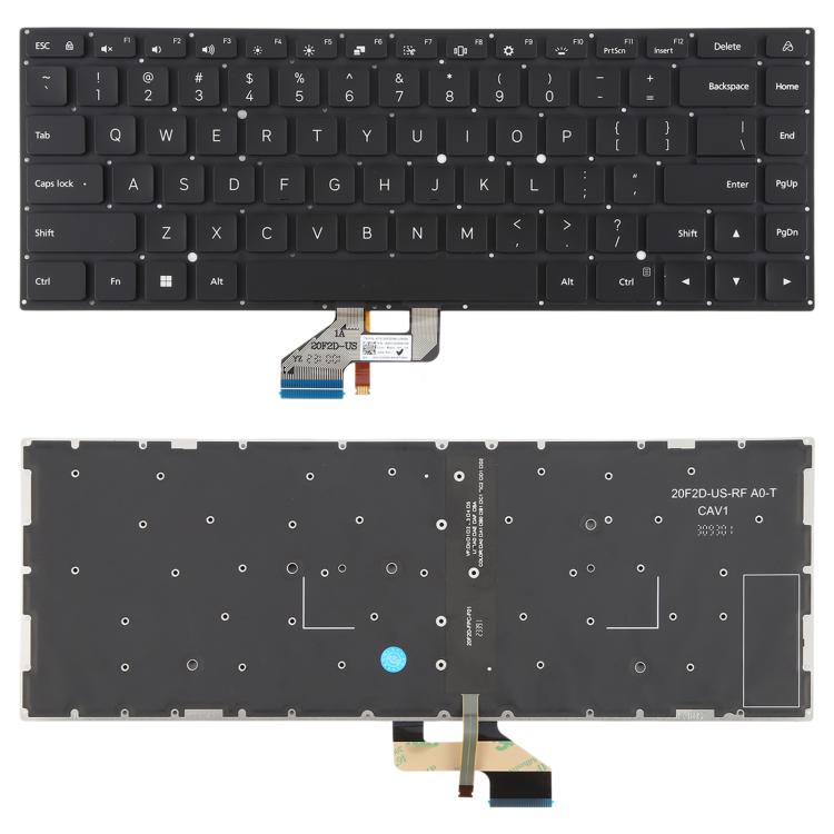 US Version Backlit Laptop Keyboard for Xiaomi Redmi Book 16 2024 2025 Z3725(Black) - Replacement Keyboards by buy2fix | Online Shopping UK | buy2fix