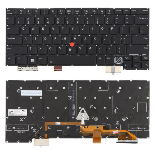 US Version Backlit Laptop Keyboard for Lenovo Thinkpad X1C X1 carbon Gen12 2024(Black) - Replacement Keyboards by buy2fix | Online Shopping UK | buy2fix