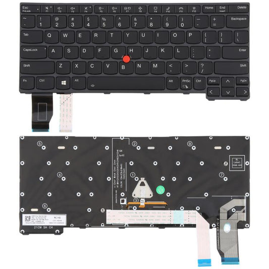 US Version Backlit Laptop Keyboard with Pointing for Lenovo ThinkPad X13 Gen 2 20WK 20XH X13 Yoga Gen 2(Black) - Replacement Keyboards by buy2fix | Online Shopping UK | buy2fix