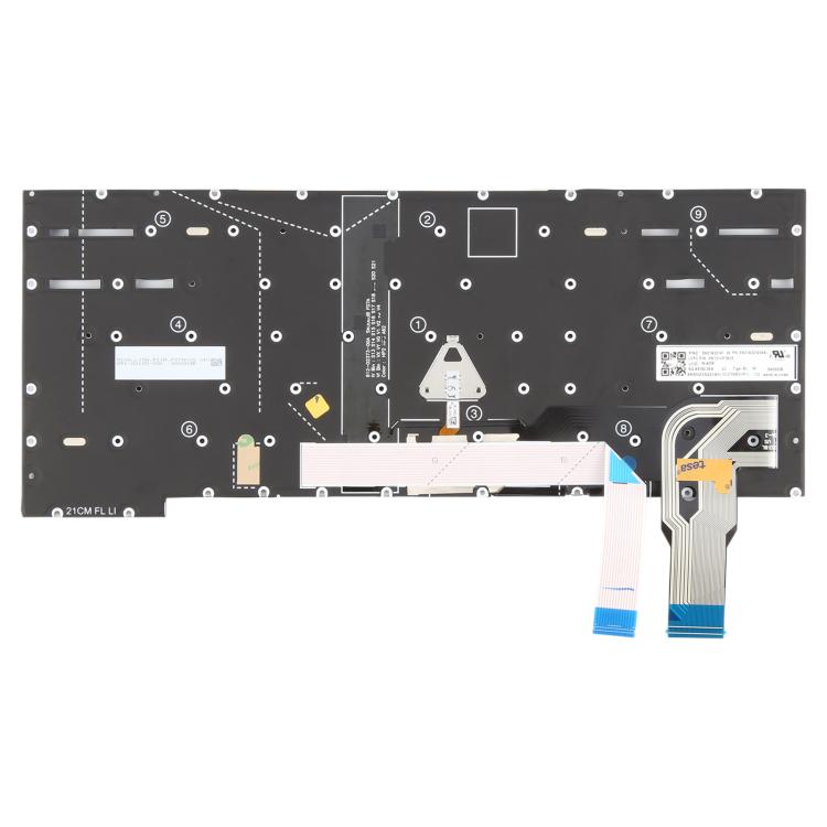 US Version Backlit Laptop Keyboard with Pointing for Lenovo ThinkPad T14s Gen 2 P1 GEN4 X1 Extreme Gen4(Black) - Replacement Keyboards by buy2fix | Online Shopping UK | buy2fix