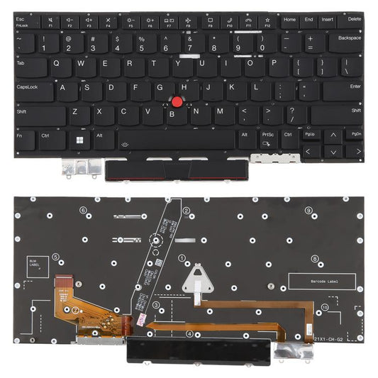 US Version Backlit Laptop Keyboard with Pointing for Lenovo IBM ThinkPad X1C X1 carbon 9th Gen9 10th Gen10 2021/2022 TP00129A TP00129B(Black) - Replacement Keyboards by buy2fix | Online Shopping UK | buy2fix