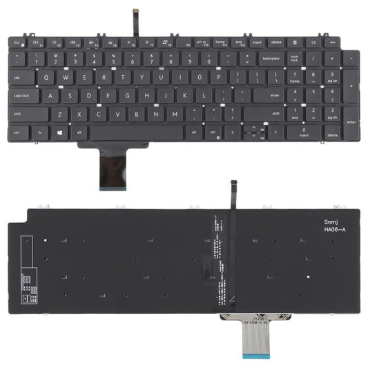 US Version Laptop Keyboard for Dell Precision 7550 7750 7560 7760(Black) - Replacement Keyboards by buy2fix | Online Shopping UK | buy2fix