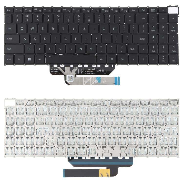 US Version Laptop Keyboard for Honor MagicBook X16 2022 PRO BRN-F56 G561 H76 G56 F561(Black) - Replacement Keyboards by buy2fix | Online Shopping UK | buy2fix