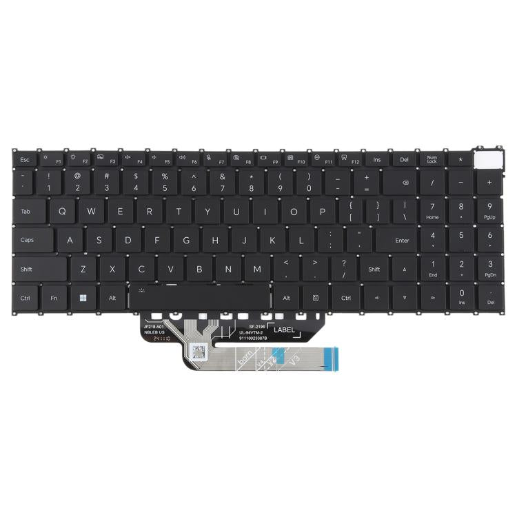 US Version Laptop Keyboard for Honor MagicBook X16 2022 PRO BRN-F56 G561 H76 G56 F561(Black) - Replacement Keyboards by buy2fix | Online Shopping UK | buy2fix
