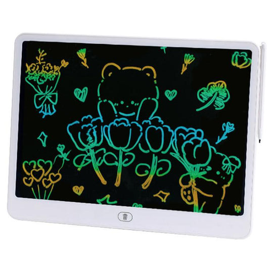 Children LCD Writing Tablet Color Screen Drawing Board, Style:16 inch White