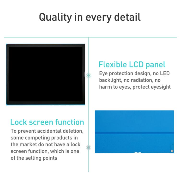 Children Drawing Graffiti Board LCD Writing Tablet, Style:16 inch Blue / Color Writing -  by buy2fix | Online Shopping UK | buy2fix