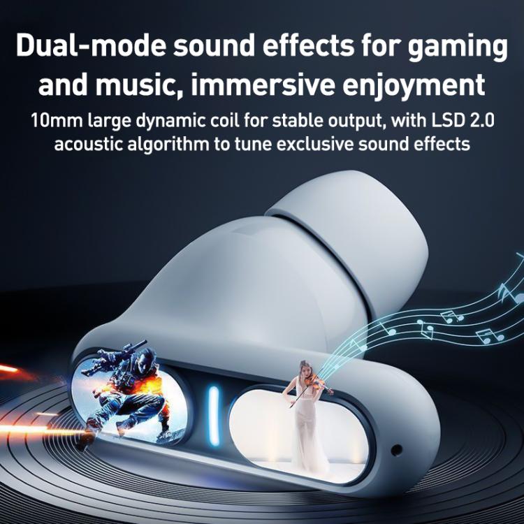 Langsdom TG12 ENC Noise Reduction Wireless Bluetooth Earphone(White) - Bluetooth Earphone by Langsdom | Online Shopping UK | buy2fix