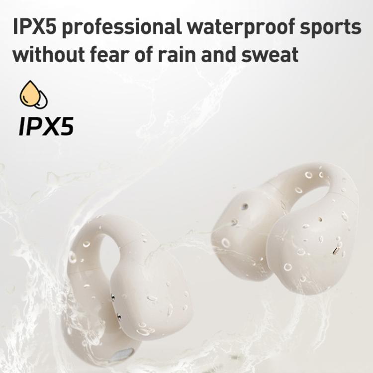 Langsdom TS03 Pro Clip-On Wireless Bluetooth Earphones(Beige) - Bluetooth Earphone by Langsdom | Online Shopping UK | buy2fix