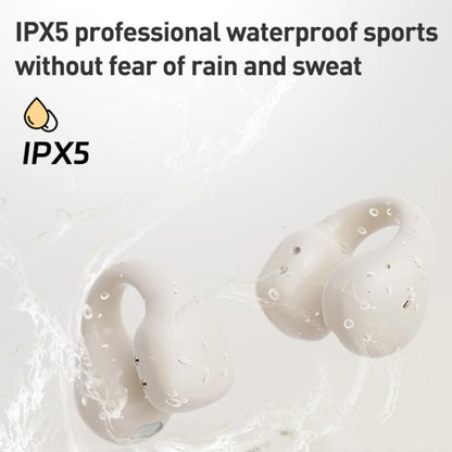 Langsdom TS03 Pro Clip-On Wireless Bluetooth Earphones(Beige) - Bluetooth Earphone by Langsdom | Online Shopping UK | buy2fix