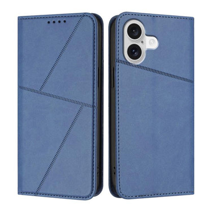 For iPhone 17 Strong Magnetic Frosted Flip Leather Phone Case(Royal Blue) - iPhone 17 Cases by buy2fix | Online Shopping UK | buy2fix