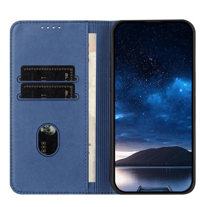 For iPhone 17 Strong Magnetic Frosted Flip Leather Phone Case(Royal Blue) - iPhone 17 Cases by buy2fix | Online Shopping UK | buy2fix