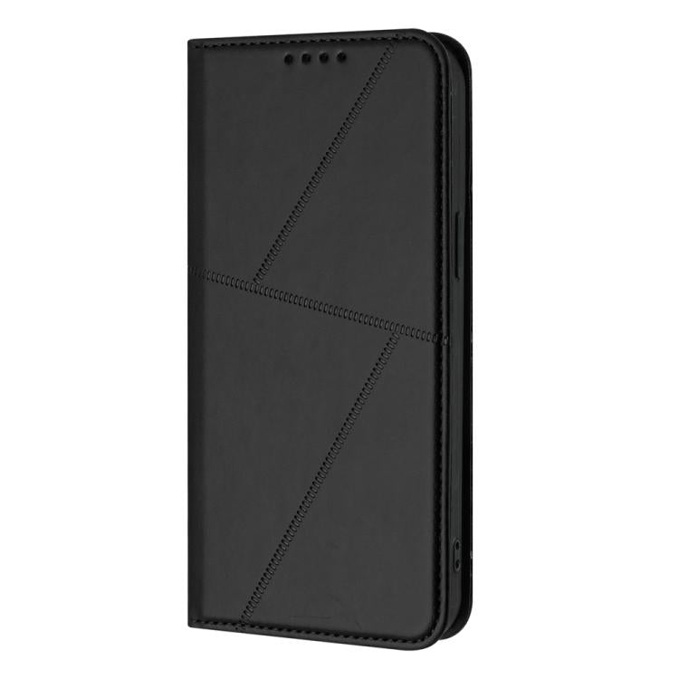 For iPhone 17 Strong Magnetic Frosted Flip Leather Phone Case(Black) - iPhone 17 Cases by buy2fix | Online Shopping UK | buy2fix