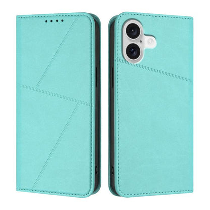 For iPhone 17 Strong Magnetic Frosted Flip Leather Phone Case(Light Blue) - iPhone 17 Cases by buy2fix | Online Shopping UK | buy2fix