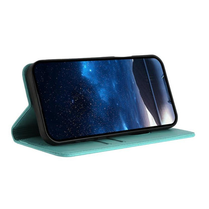 For iPhone 17 Strong Magnetic Frosted Flip Leather Phone Case(Light Blue) - iPhone 17 Cases by buy2fix | Online Shopping UK | buy2fix