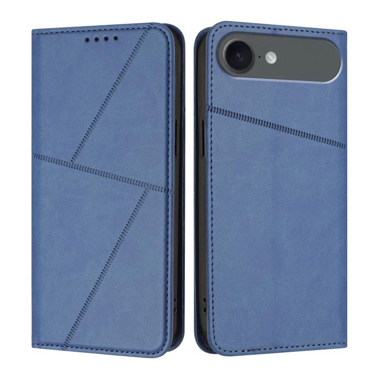 For iPhone 17 Air Strong Magnetic Frosted Flip Leather Phone Case(Royal Blue) - iPhone 17 Air Cases by buy2fix | Online Shopping UK | buy2fix