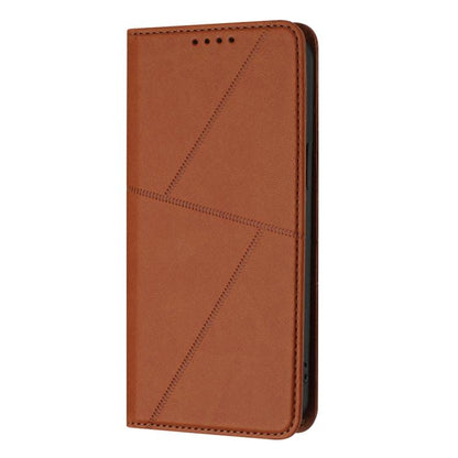 For iPhone 17 Air Strong Magnetic Frosted Flip Leather Phone Case(Coffee Color) - iPhone 17 Air Cases by buy2fix | Online Shopping UK | buy2fix