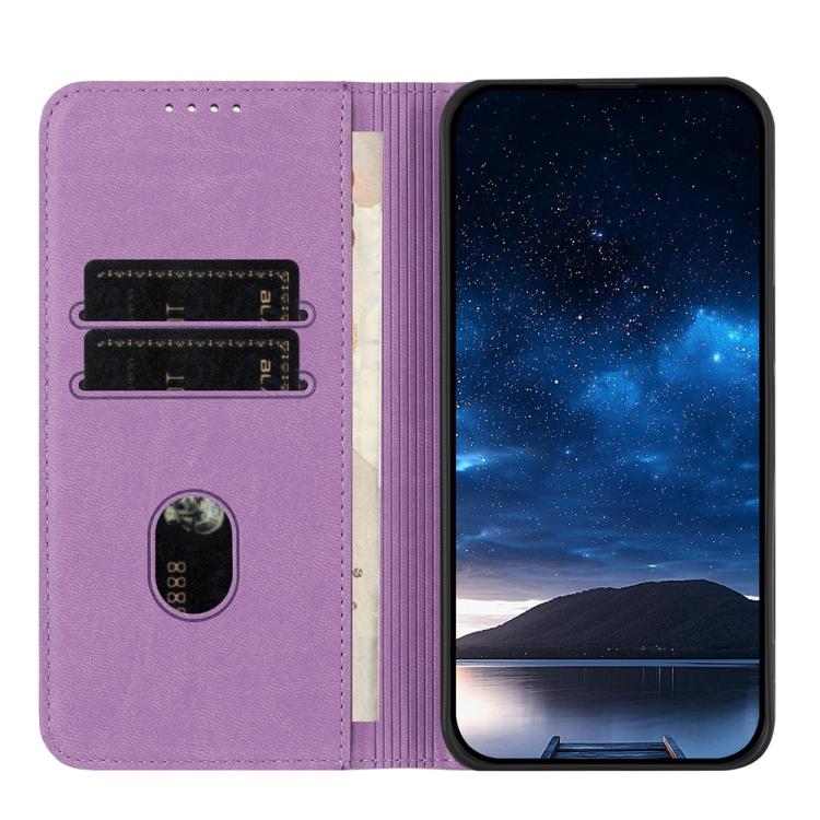 For iPhone 17 Air Strong Magnetic Frosted Flip Leather Phone Case(Light Purple) - iPhone 17 Air Cases by buy2fix | Online Shopping UK | buy2fix