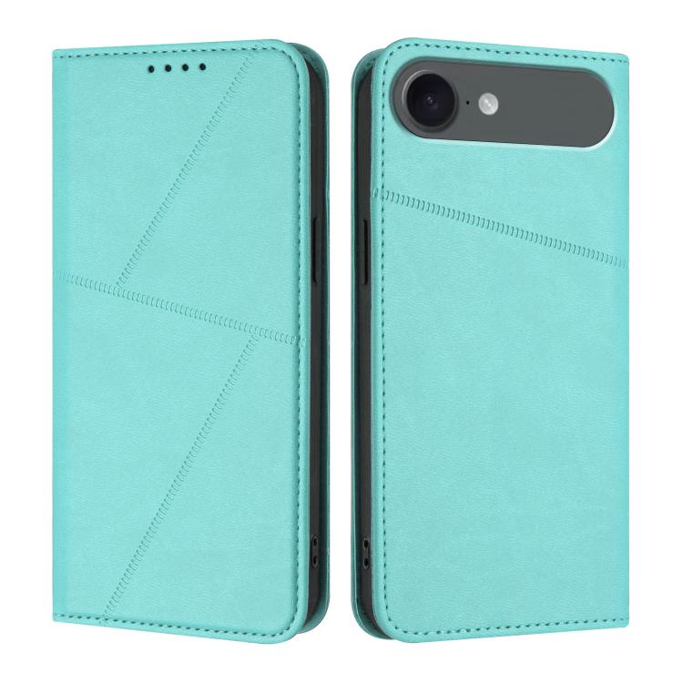For iPhone Air Strong Magnetic Frosted Flip Leather Phone Case(Light Blue) - iPhone Air Cases by buy2fix | Online Shopping UK | buy2fix