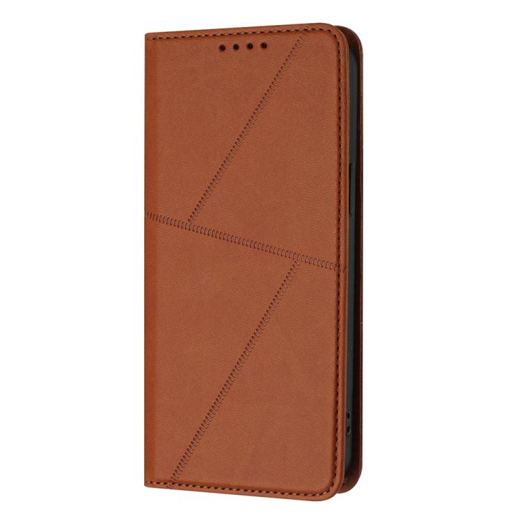For iPhone 17 Pro Strong Magnetic Frosted Flip Leather Phone Case(Coffee Color) - iPhone 17 Pro Cases by buy2fix | Online Shopping UK | buy2fix