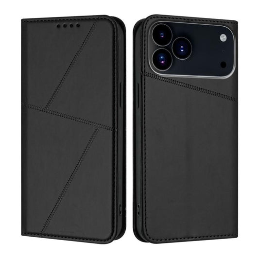 For iPhone 17 Pro Max Strong Magnetic Frosted Flip Leather Phone Case(Black) - iPhone 17 Pro Max Cases by buy2fix | Online Shopping UK | buy2fix