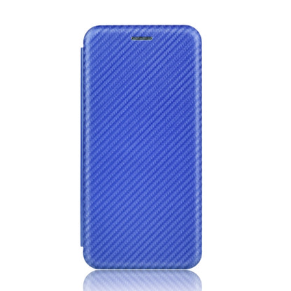 For Ulefone Note 9P Carbon Fiber Texture Horizontal Flip TPU + PC + PU Leather Case with Card Slot(Blue) by buy2fix