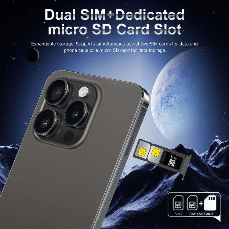 I16 Pro Max / VD1, 3GB+32GB, 6.8 inch Android 10 MTK6753 Octa Core, Network: 4G, Dual SIM, Plug:AU Plug(Sky Blue) -  by buy2fix | Online Shopping UK | buy2fix