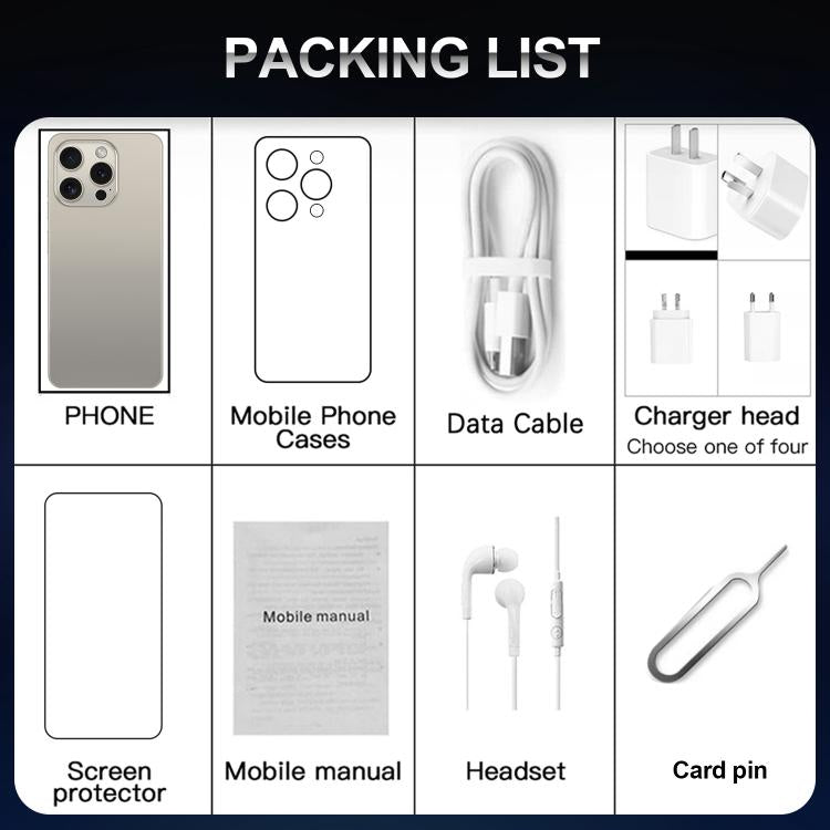 I16 Pro Max / VD1, 3GB+32GB, 6.8 inch Android 10 MTK6753 Octa Core, Network: 4G, Dual SIM, Plug:US Plug(Grey) -  by buy2fix | Online Shopping UK | buy2fix