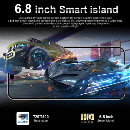 I16 Pro Max / VD1, 3GB+32GB, 6.8 inch Android 10 MTK6753 Octa Core, Network: 4G, Dual SIM, Plug:UK Plug(Blue) -  by buy2fix | Online Shopping UK | buy2fix