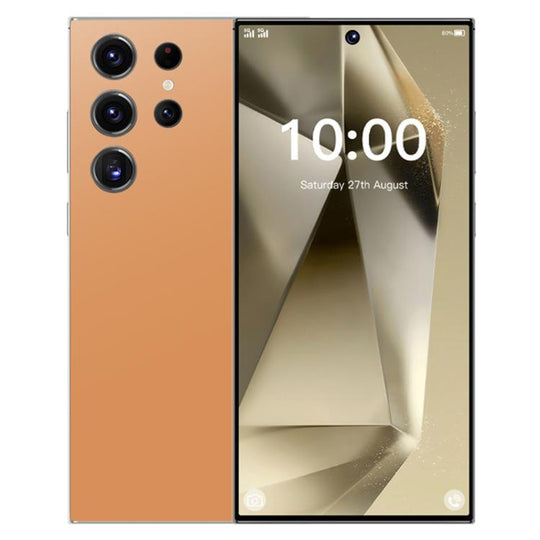 S24 Ultra / S7, 4GB+128GB, 6.75 inch Android 10 MTK6750 Octa Core, Network: 4G, Dual SIM, Plug:US Plug(Orange)