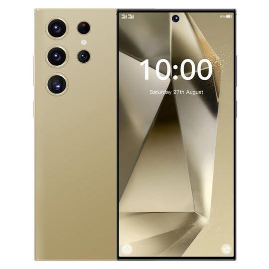 S24 Ultra / S7, 4GB+128GB, 6.75 inch Android 10 MTK6750 Octa Core, Network: 4G, Dual SIM, Plug:UK Plug(Gold)
