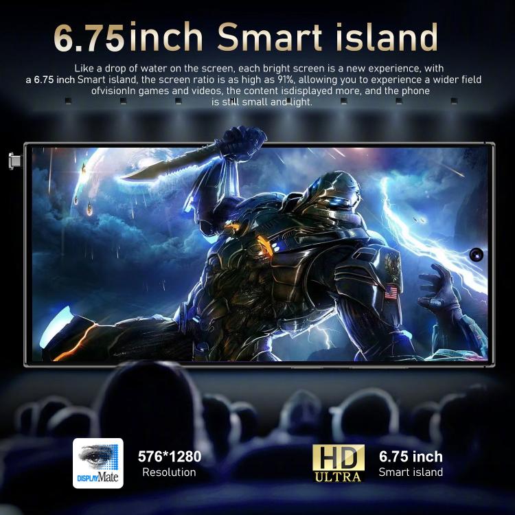 S24 Ultra / S7, 4GB+128GB, 6.75 inch Android 10 MTK6750 Octa Core, Network: 4G, Dual SIM, Plug:UK Plug(Gold) -  by buy2fix | Online Shopping UK | buy2fix