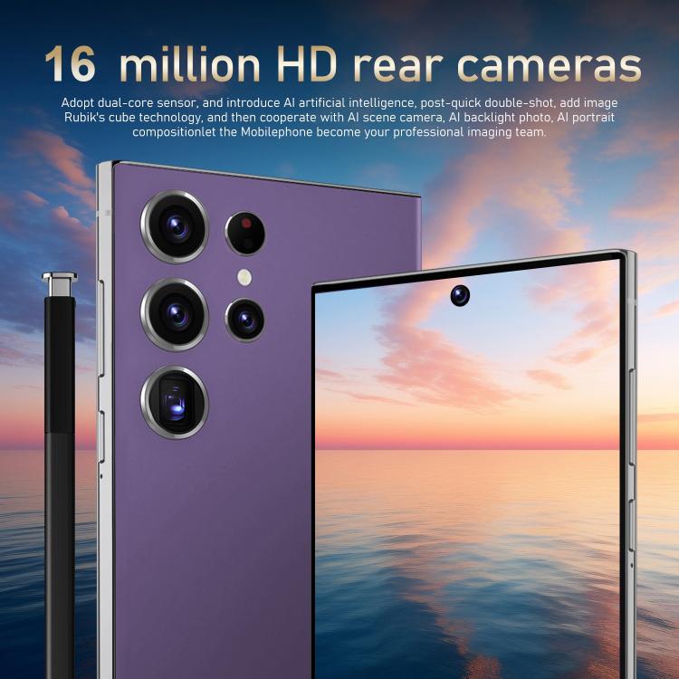 S24 Ultra / S7, 4GB+128GB, 6.75 inch Android 10 MTK6750 Octa Core, Network: 4G, Dual SIM, Plug:UK Plug(Purple) -  by buy2fix | Online Shopping UK | buy2fix
