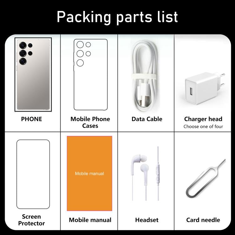 S25 Ultra / S11, 4GB+64GB, 6.75 inch Android 12 MTK6762 Octa Core, Network: 4G, Dual SIM, Plug:EU Plug(Silver) -  by buy2fix | Online Shopping UK | buy2fix