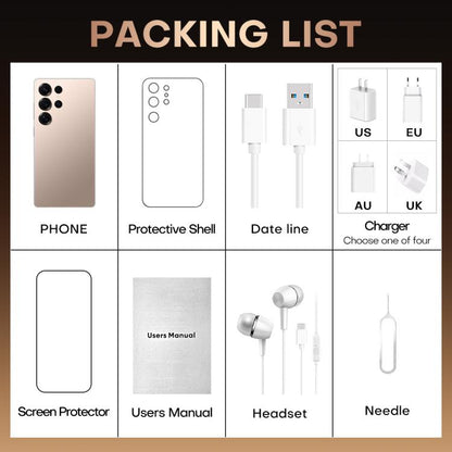 S25 Ultra / B9, 2GB+16GB, 6.75 inch Android 8.1 MTK6739 Quad Core, Network: 4G, Dual SIM, Plug:US Plug(Titanium Pink Gold) -  by buy2fix | Online Shopping UK | buy2fix