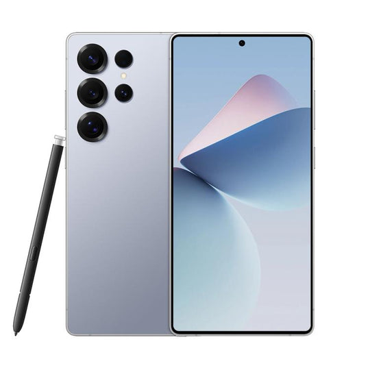 S25 Ultra / Q25, 4GB+64GB, 6.75 inch Android 12 MTK6762 Octa Core, Network: 4G, Dual SIM, with Stylus Pen, Plug:EU Plug(Titanium Silver Blue)