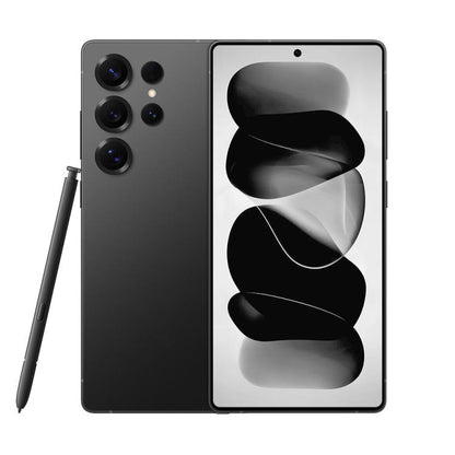 S25 Ultra / Q25, 4GB+64GB, 6.75 inch Android 12 MTK6762 Octa Core, Network: 4G, Dual SIM, with Stylus Pen, Plug:AU Plug(Titanium Black) -  by buy2fix | Online Shopping UK | buy2fix