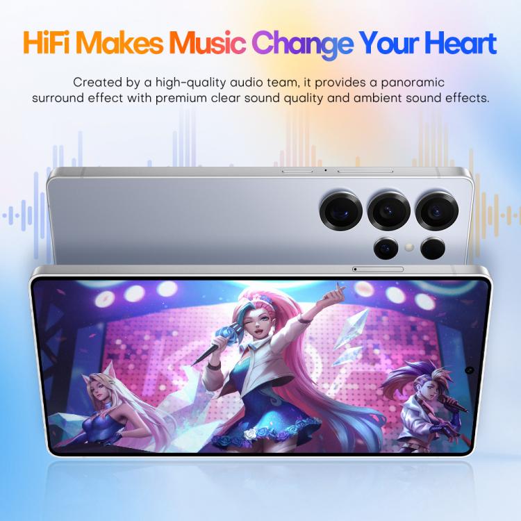 S25 Ultra / Q25, 4GB+64GB, 6.75 inch Android 12 MTK6762 Octa Core, Network: 4G, Dual SIM, with Stylus Pen, Plug:AU Plug(Titanium White Sliver) -  by buy2fix | Online Shopping UK | buy2fix