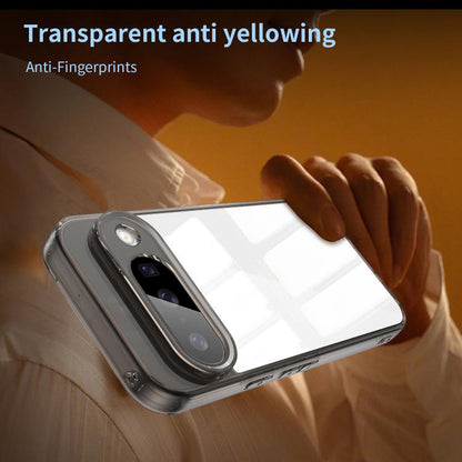 For Google Pixel 10 PC Hybrid TPU Airbag Shockproof Phone Case(Transparent Black) - Google Cases by buy2fix | Online Shopping UK | buy2fix