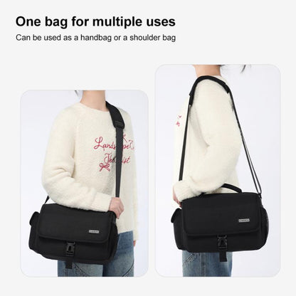 CADeN D27-1 Portable Digital Camera Bag with Strap, Size:26 x 21 x 15cm Grey - Strap Satchel by CADeN | Online Shopping UK | buy2fix