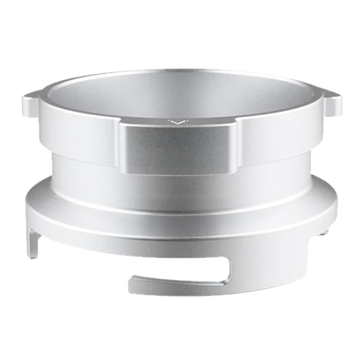 58mm Coffee Machine Handle Aluminum Alloy Rotary Buckle Powder Ring Coffee Receiving Ring For Barsetto(Silver) - Coffee Machine Parts by buy2fix | Online Shopping UK | buy2fix
