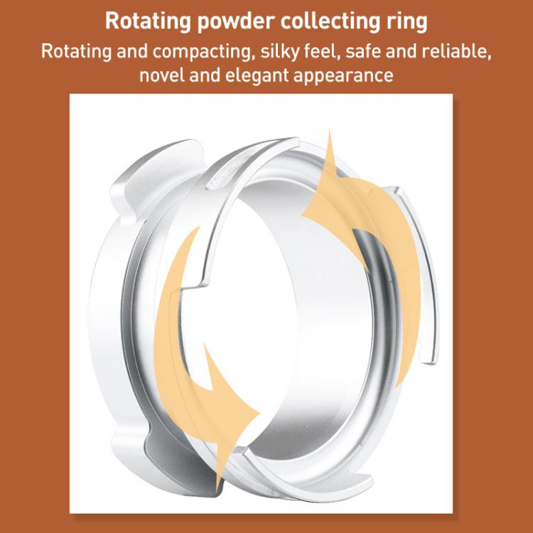 58mm Coffee Machine Handle Aluminum Alloy Rotary Buckle Powder Ring Coffee Receiving Ring For Barsetto(Silver) - Coffee Machine Parts by buy2fix | Online Shopping UK | buy2fix